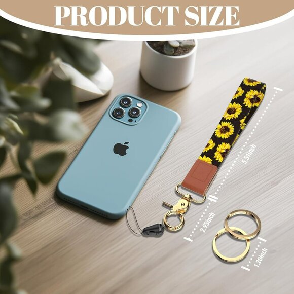 Wristlet Keychain for Women and Men,Key Chain Holder,Wrist Lanyard for Keys. - Picture 2 of 7